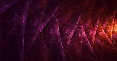 3B el ile soyut renkli fraktal ışık arkaplanı oluşturma