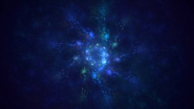 3D elle hazırlama soyut çoklu renk teknolojisi fraktal ışık arkaplanı