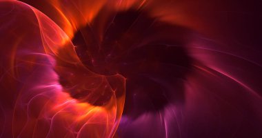 3B elle hazırlanmış soyut fantezi ışık fraktal arkaplan