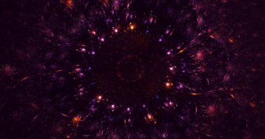 3B elle hazırlanmış soyut fraktal iş arkaplanı