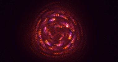 3B el ile soyut çok renkli fraktal ışık arkaplanı oluşturma