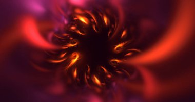 3B el ile soyut çok renkli fraktal ışık arkaplanı oluşturma