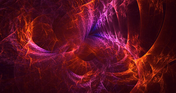 3D manual rendering abstract fantasy light fractal background