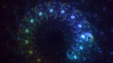 3D elle hazırlama soyut çoklu renk teknolojisi fraktal ışık arkaplanı