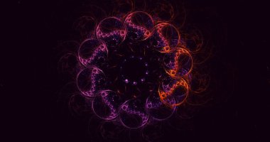 3D el yapımı soyut çok renkli fraktal ışık arkaplanı. Bu AI Generatd illüstrasyonu değil.