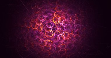 3D el yapımı soyut çok renkli fraktal ışık arkaplanı. Bu AI Generatd illüstrasyonu değil.