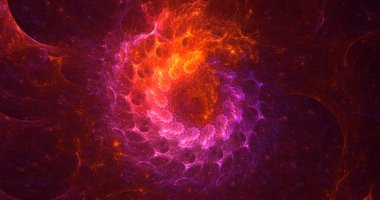 3D el yapımı soyut çok renkli fraktal ışık arkaplanı. Bu AI Generatd illüstrasyonu değil.