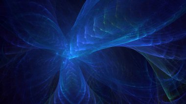 3D elle işleme teknolojisi soyut fraktal arkaplan. Bu AI Generatd illüstrasyonu değil.