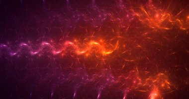 3D elle işleme teknolojisi soyut fraktal arkaplan. Bu AI Generatd illüstrasyonu değil.