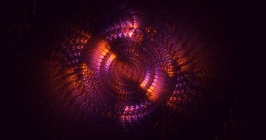 3D elle işleme teknolojisi soyut fraktal arkaplan. Bu AI Generatd illüstrasyonu değil.