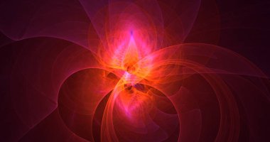 3D elle işleme teknolojisi soyut fraktal arkaplan. Bu AI Generatd illüstrasyonu değil.