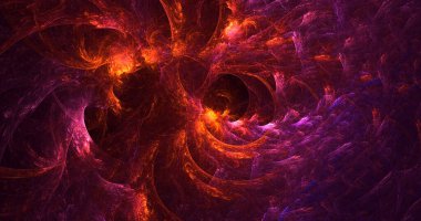 3D el yapımı, soyut fantezi ışık fraktal arka plan. Bu AI Generatd illüstrasyonu değil.