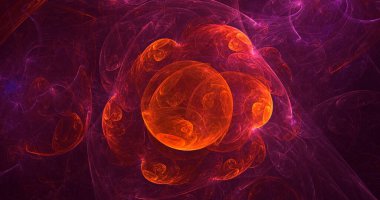 3D el yapımı soyut renkli fraktal ışık arkaplanı. Bu AI Generatd illüstrasyonu değil.