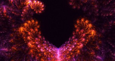 3D el yapımı soyut renkli fraktal ışık arkaplanı. Bu AI Generatd illüstrasyonu değil.