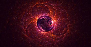 3D el yapımı soyut çoklu renk teknolojisi fraktal ışık arkaplanı. Bu AI Generatd illüstrasyonu değil.