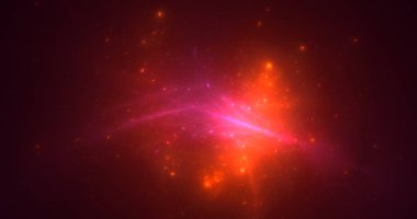 3D el yapımı soyut çoklu renk teknolojisi fraktal ışık arkaplanı. Bu AI Generatd illüstrasyonu değil.