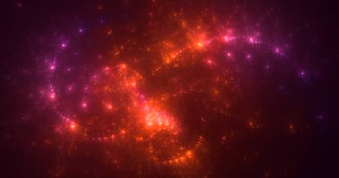 3D elle, soyut fraktal elektromanyetik arkaplan oluşturma. Bu AI Generatd illüstrasyonu değil.