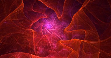 3D el yapımı soyut çoklu renk teknolojisi fraktal ışık arkaplanı. Bu AI Generatd illüstrasyonu değil.