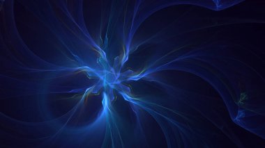 3D el yapımı soyut çoklu renk teknolojisi fraktal ışık arkaplanı. Bu AI Generatd illüstrasyonu değil.