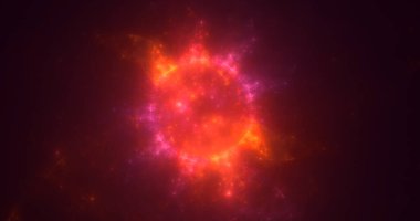 3D el yapımı soyut çoklu renk teknolojisi fraktal ışık arkaplanı. Bu AI Generatd illüstrasyonu değil.