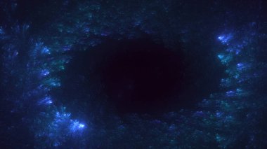 3D el yapımı soyut çoklu renk teknolojisi fraktal ışık arkaplanı. Bu AI Generatd illüstrasyonu değil.