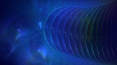 3D el yapımı soyut çoklu renk teknolojisi fraktal ışık arkaplanı. Bu AI Generatd illüstrasyonu değil.
