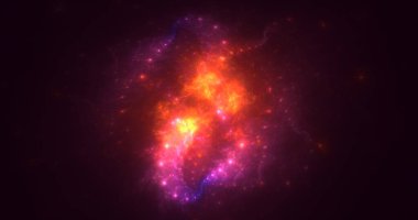 3D el yapımı soyut çok renkli süpernova fraktal ışık arkaplanı. Bu AI Generatd illüstrasyonu değil.