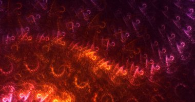 3D el yapımı soyut renkli fraktal ışık arkaplanı. Bu AI Generatd illüstrasyonu değil.