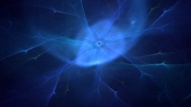 3D el yapımı soyut renkli fraktal ışık arkaplanı. Bu AI Generatd illüstrasyonu değil.