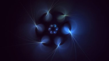 3D el yapımı soyut çoklu renk teknolojisi fraktal ışık arkaplanı. Bu AI Generatd illüstrasyonu değil.