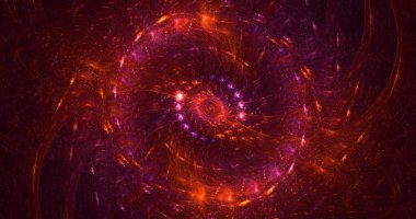 3D el yapımı soyut renkli fraktal ışık arkaplanı. Bu AI Generatd illüstrasyonu değil.