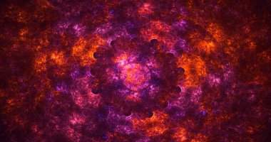 3D el yapımı soyut çok renkli fraktal ışık arkaplanı. Bu AI Generatd illüstrasyonu değil.