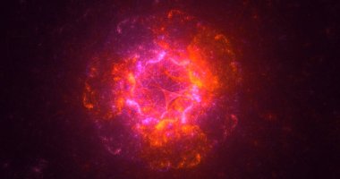 3D el yapımı soyut çok renkli fraktal ışık arkaplanı. Bu AI Generatd illüstrasyonu değil.