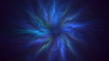 3D elle işleme teknolojisi soyut fraktal arkaplan. Bu AI Generatd illüstrasyonu değil.