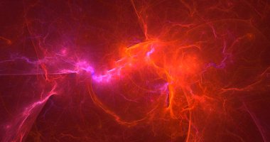 3D el yapımı soyut çok renkli fraktal ışık arkaplanı. Bu AI Generatd illüstrasyonu değil.