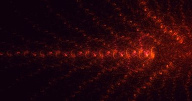 3D el yapımı soyut çok renkli fraktal ışık arkaplanı. Bu AI Generatd illüstrasyonu değil.