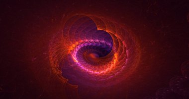 3D el yapımı soyut renkli fraktal ışık arkaplanı. Bu AI Generatd illüstrasyonu değil.