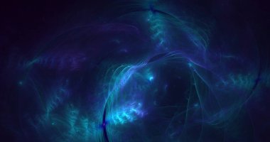 3D elle işleme teknolojisi soyut fraktal arkaplan. Bu AI Generatd illüstrasyonu değil.