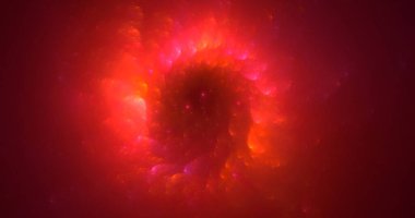 3D el yapımı soyut çok renkli fraktal ışık arkaplanı. Bu AI Generatd illüstrasyonu değil.