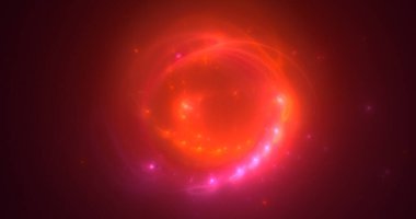 Soyut fraktal ışık arkaplanı 3D elle oluşturuluyor. Bu AI Generatd illüstrasyonu değil.