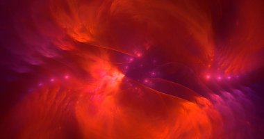 Soyut fraktal ışık arkaplanı 3D elle oluşturuluyor. Bu AI Generatd illüstrasyonu değil.