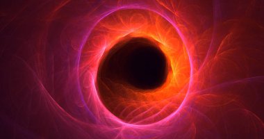 Soyut fraktal ışık arkaplanı 3D elle oluşturuluyor. Bu AI Generatd illüstrasyonu değil.