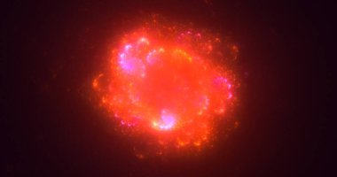 Soyut fraktal ışık arkaplanı 3D elle oluşturuluyor. Bu AI Generatd illüstrasyonu değil.