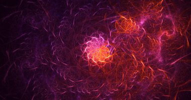 3D el yapımı soyut renkli fraktal ışık arkaplanı. Bu AI Generatd illüstrasyonu değil.