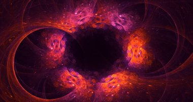 3D el yapımı soyut renkli fraktal ışık arkaplanı. Bu AI Generatd illüstrasyonu değil.