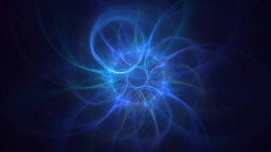 3D el yapımı, soyut fantezi ışık fraktal arka plan. Bu AI Generatd illüstrasyonu değil.