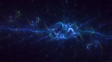 3D el yapımı, soyut fantezi ışık fraktal arka plan. Bu AI Generatd illüstrasyonu değil.