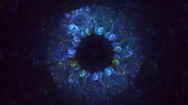 3D el yapımı, soyut fantezi ışık fraktal arka plan. Bu AI Generatd illüstrasyonu değil.