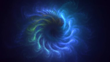 3D el yapımı, soyut fantezi ışık fraktal arka plan. Bu AI Generatd illüstrasyonu değil.