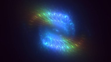 3D el yapımı, soyut fantezi ışık fraktal arka plan. Bu AI Generatd illüstrasyonu değil.